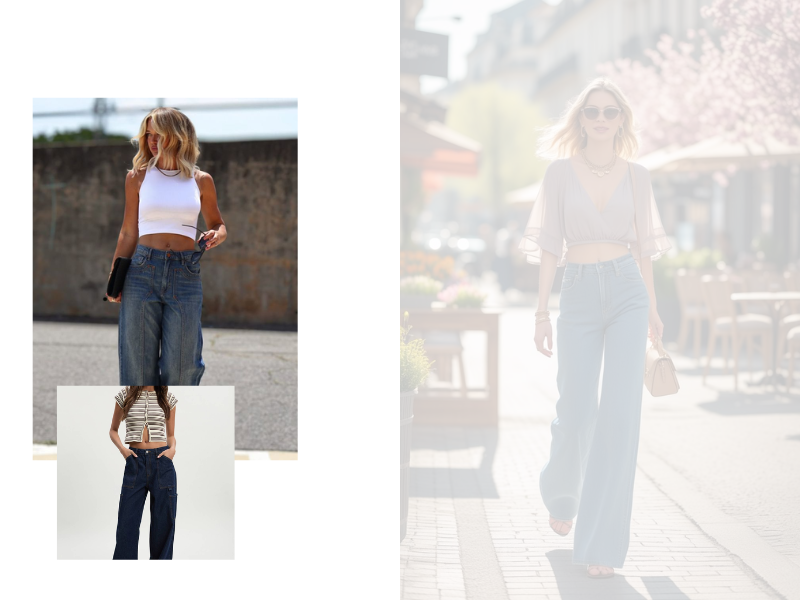 Crop Tops to Balance the Loose Fit