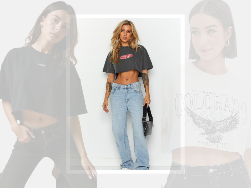 Oversized Cropped T-Shirts