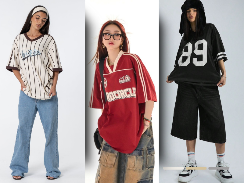 Oversized T-Shirts with Drop Shoulders