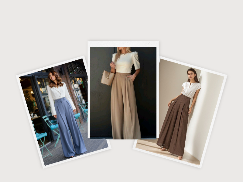 Palazzo Pants with Crop Tops