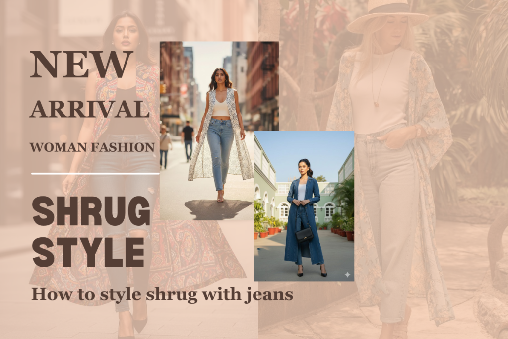 how to style shrug with jeans