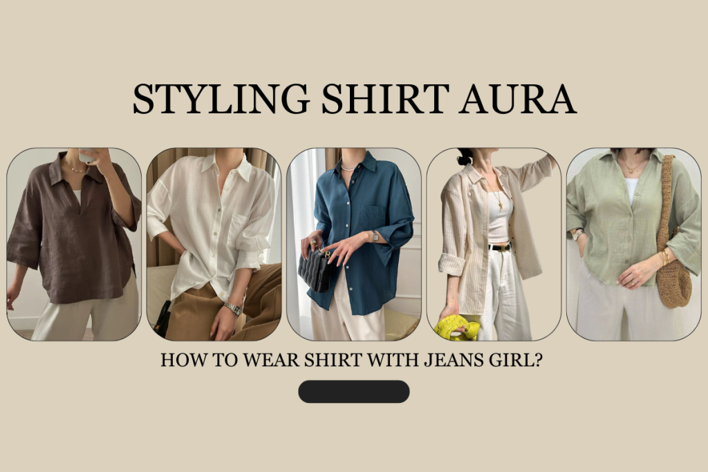 how to wear shirt with jeans girl